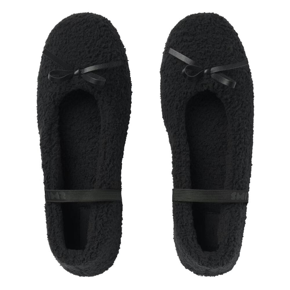 Skims Cozy Ballet Slippers FW-SLP-10032W Onyx Size 37